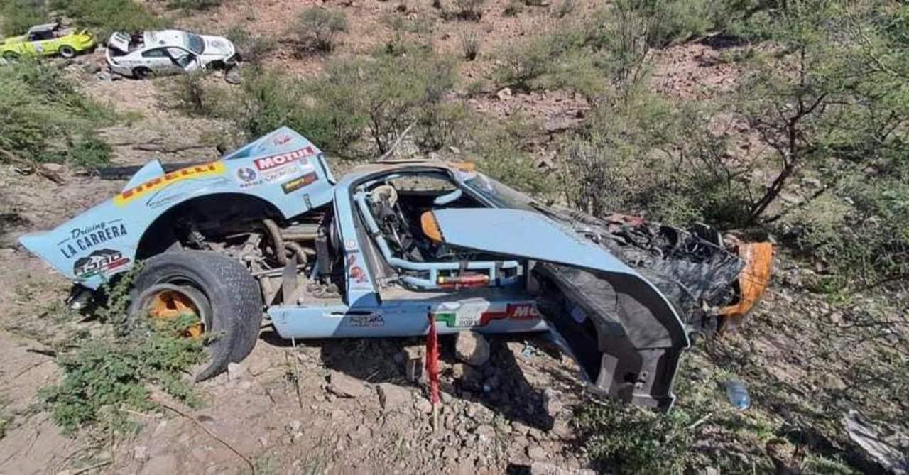 Se accidentan 2 vehículos de la Carrera Panamericana y uno de la Guardia  Nacional